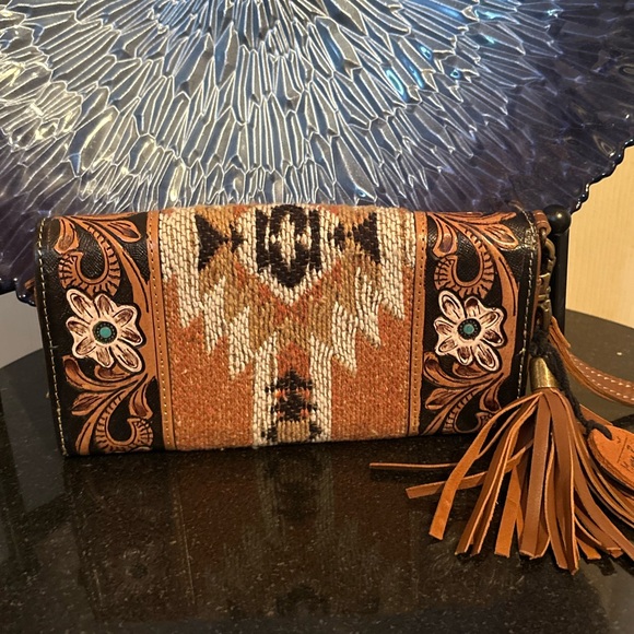 Myra Bag Brown Wristlet Wallet - Picture 2 of 4